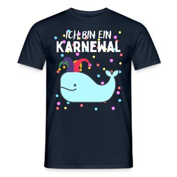 Karnewal - Lustiges Karneval Fasnacht Fasching - Men's T-Shirt - navy - Front - AI Model Male 178 light (178cm)