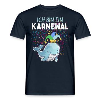 Karnewal - Lustiges Karneval Fasnacht Fasching - Men's T-Shirt - navy - Front - AI Model Male 178 light (178cm)