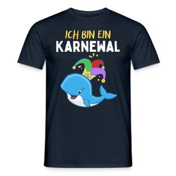 Karnewal - Lustiges Karneval Fasnacht Fasching - Men's T-Shirt - navy - Front - AI Model Male 178 light (178cm)