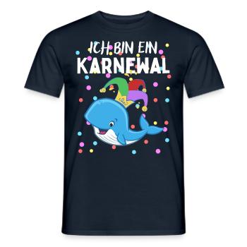 Karnewal - Lustiges Karneval Fasnacht Fasching - Men's T-Shirt - navy - Front - AI Model Male 178 light (178cm)