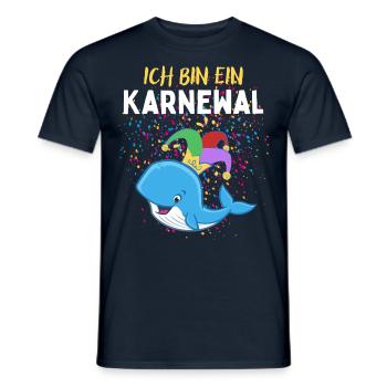 Karnewal - Lustiges Karneval Fasnacht Fasching - Men's T-Shirt - navy - Front - AI Model Male 178 light (178cm)