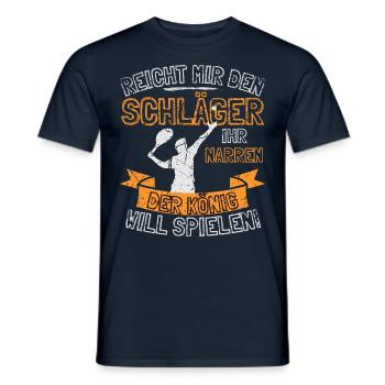 Drôle de joueur de tennis Tennis Saying Is Enough For Me - T-shirt homme - marine - Devant - AI Model Male 178 light (178cm)