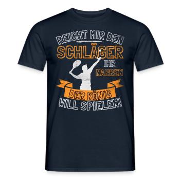 Drôle de joueur de tennis Tennis Saying Is Enough For Me - T-shirt homme - marine - Devant - AI Model Male 178 light (178cm)