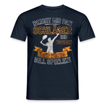 Drôle de joueur de tennis Tennis Saying Is Enough For Me - T-shirt homme - marine - Devant - AI Model Male 178 light (178cm)