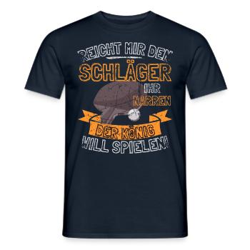 FUNNY TABLE TENNIS SAYING - HAND ME THE - Men's T-Shirt - navy - Front - AI Model Male 178 light (178cm)