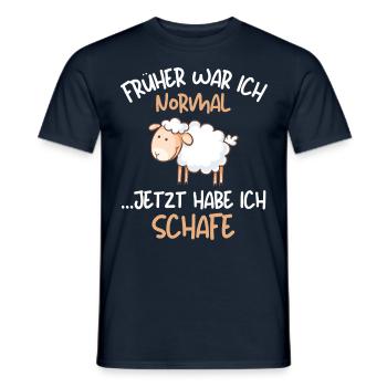 Ich habe Schafe! Lustige Schäferei Schafhirte - Männer T-Shirt - Navy - Vorne - AI Model Male 178 light (178cm)