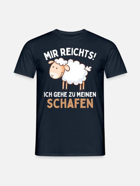 Mir reichts! Ich geh zu meinen Schafen! Lustiges - Männer T-Shirt - Navy