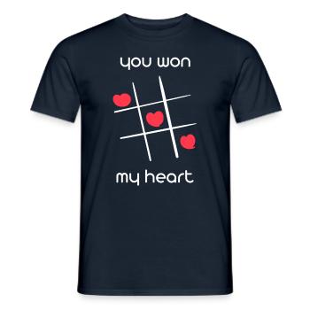 Valentine's Day Couple Romance Favorite Person - Men's T-Shirt - navy - Front - AI Model Male 178 light (178cm)