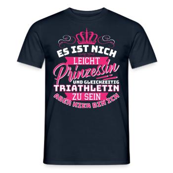 It's not easy princess and at the same time - Men's T-Shirt - navy - Front - AI Model Male 178 light (178cm)