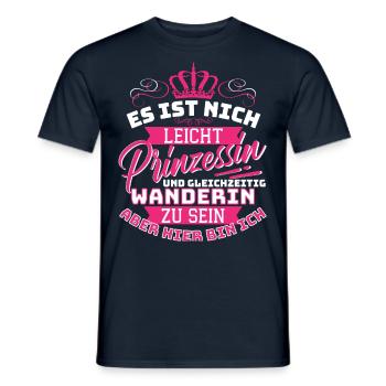 Es Ist Nicht Leicht Prinzessin Und Gleichzeitig - Männer T-Shirt - Navy - Vorne - AI Model Male 178 light (178cm)