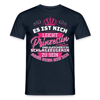 It's not easy princess and at the same time - Men's T-Shirt - navy - Front - AI Model Male 178 light (178cm)