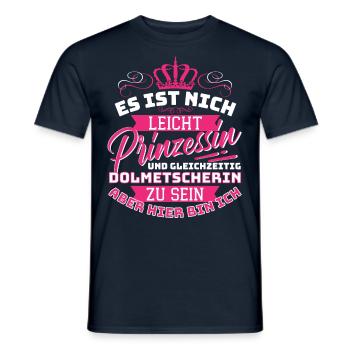 Princess & Interpreter - Funnyer - Men's T-Shirt - navy - Front - AI Model Male 178 light (178cm)