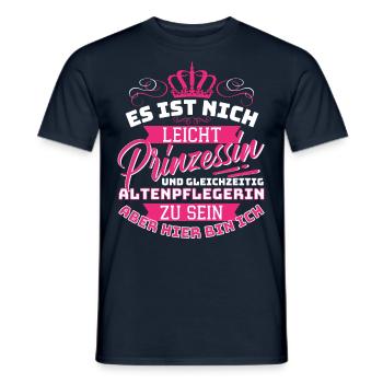 Princess & Geriatric Nurse - Fun - Men's T-Shirt - navy - Front - AI Model Male 178 light (178cm)