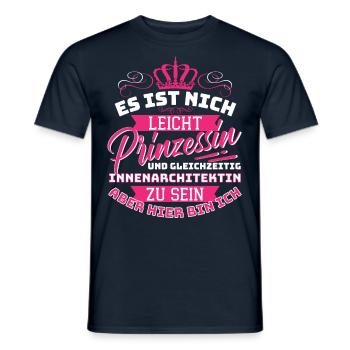Princess & Interior Designer Interior Design - Men's T-Shirt - navy - Front - AI Model Male 178 light (178cm)