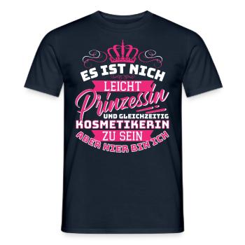 Princesse & Esthéticienne - Cosmétiques Esthéticienne - T-shirt homme - marine - Devant - AI Model Male 178 light (178cm)