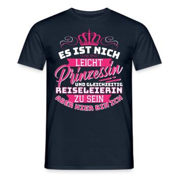 Prinzessin & Reiseleiterin Reiseführerin - Männer T-Shirt - Navy - Vorne - AI Model Male 178 light (178cm)