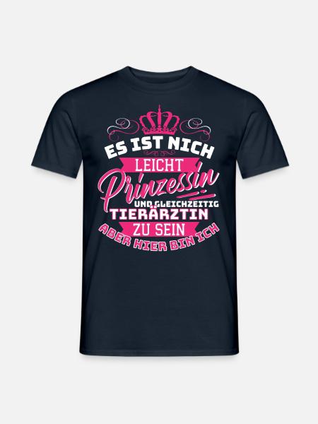Princess & Veterinarian - Veterinarian Veterinarian - Men's T-Shirt - navy