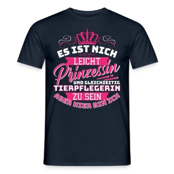 Prinzessin & Tierpflegerin - Das Tierliebhaber - Männer T-Shirt - Navy - Vorne - AI Model Male 178 light (178cm)