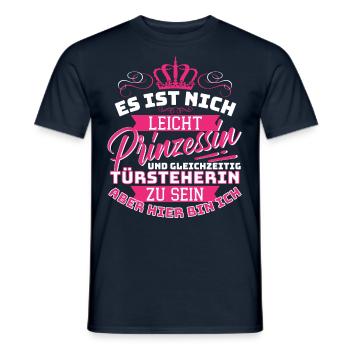 Princesse et videur - Me voilà ! Cela - T-shirt homme - marine - Devant - AI Model Male 178 light (178cm)