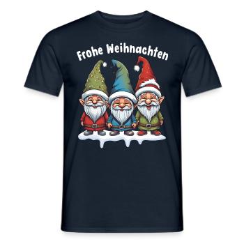 Joyeux Noël avec Mignon - T-shirt homme - marine - Devant - AI Model Male 178 light (178cm)