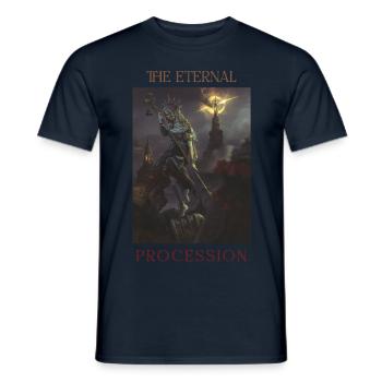 The Eternal Procession - Männer T-Shirt - Navy - Vorne - AI Model Male 178 light (178cm)
