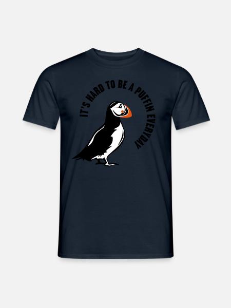 PUFFIN - Männer T-Shirt - Navy