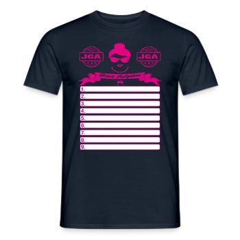 JGA Aufgaben für die Braut mit DIY Checkliste - Männer T-Shirt - Navy - Vorne - AI Model Male 178 light (178cm)