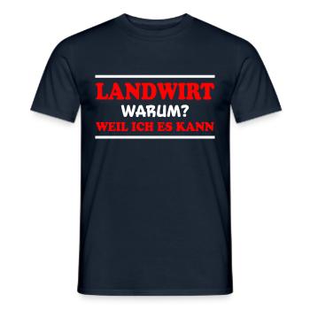 Landwirt Spruch Traktor Lustiges Landwirt Geschenk - Männer T-Shirt - Navy - Vorne - AI Model Male 178 light (178cm)