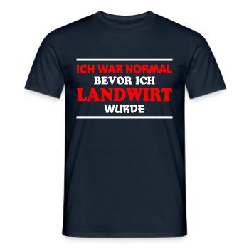 Landwirt Spruch Traktor Lustiges Landwirt Geschenk - Männer T-Shirt - Navy - Vorne - AI Model Male 178 light (178cm)