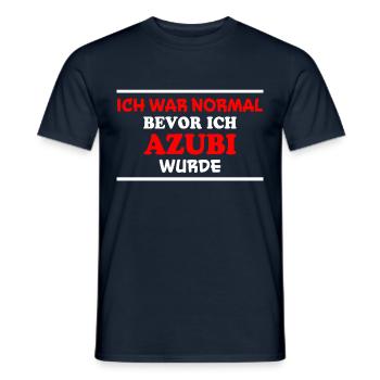 Azubi Spruch Lehrling Job Lustiges Azubi Geschenk - Männer T-Shirt - Navy - Vorne - AI Model Male 178 light (178cm)