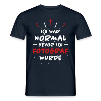 Fotograf Spruch Foto Lustiges Fotograf Geschenk - Männer T-Shirt - Navy - Vorne - AI Model Male 178 light (178cm)