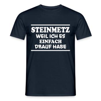 Steinmetz Spruch Beruf Lustiges Steinmetz Geschenk - Männer T-Shirt - Navy - Vorne - AI Model Male 178 light (178cm)