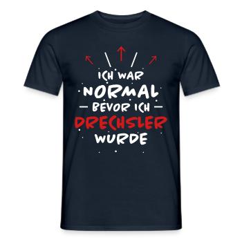 Drechsler Spruch Job Lustiges Drechsler Geschenk - Männer T-Shirt - Navy - Vorne - AI Model Male 178 light (178cm)