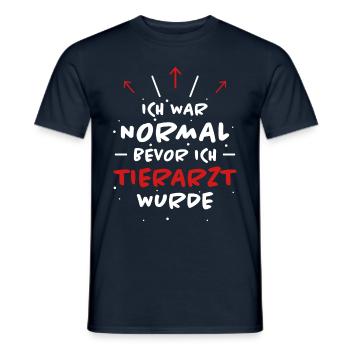 Tierarzt Spruch Beruf Lustiges Tierarzt Geschenk - Männer T-Shirt - Navy - Vorne - AI Model Male 178 light (178cm)