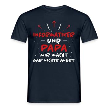 Informatiker Spruch Lustige Programmierer Geschenk - Männer T-Shirt - Navy - Vorne - AI Model Male 178 light (178cm)