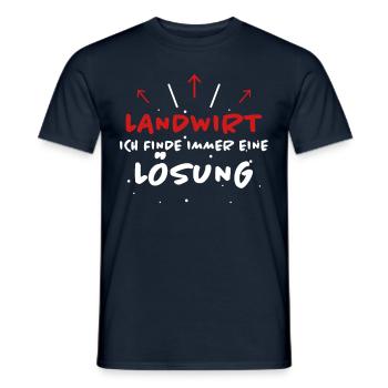 Landwirt Spruch Traktor Lustiges Landwirt Geschenk - Männer T-Shirt - Navy - Vorne - AI Model Male 178 light (178cm)
