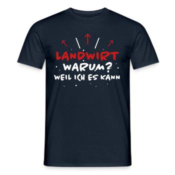 Landwirt Spruch Traktor Lustiges Landwirt Geschenk - Männer T-Shirt - Navy - Vorne - AI Model Male 178 light (178cm)