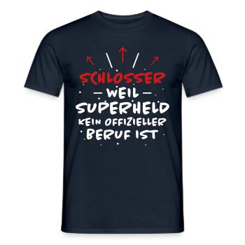 Schlosser Spruch Beruf Lustiges Schlosser Geschenk - Männer T-Shirt - Navy - Vorne - AI Model Male 178 light (178cm)