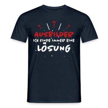 Ausbilder Spruch Beruf Lustiges Ausbilder Geschenk - Männer T-Shirt - Navy - Vorne - AI Model Male 178 light (178cm)