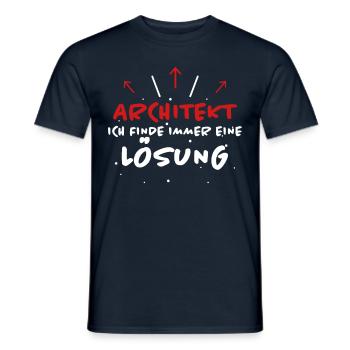 Architekt Spruch Architektur Architekt Geschenk - Männer T-Shirt - Navy - Vorne - AI Model Male 178 light (178cm)
