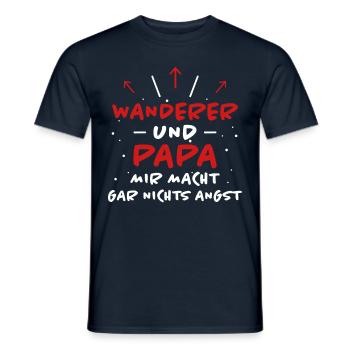 Wanderer Spruch Wandern Lustiges Wanderer Geschenk - Männer T-Shirt - Navy - Vorne - AI Model Male 178 light (178cm)