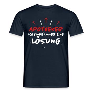 Apotheker Spruch Beruf Lustiges Apotheker Geschenk - Männer T-Shirt - Navy - Vorne - AI Model Male 178 light (178cm)