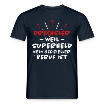 Drechsler Spruch Job Lustiges Drechsler Geschenk - Männer T-Shirt - Navy - Vorne - AI Model Male 178 light (178cm)