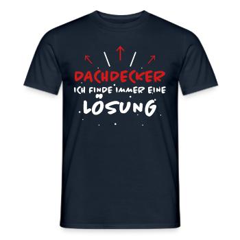 Dachdecker Spruch Job Lustiges Dachdecker Geschenk - Männer T-Shirt - Navy - Vorne - AI Model Male 178 light (178cm)
