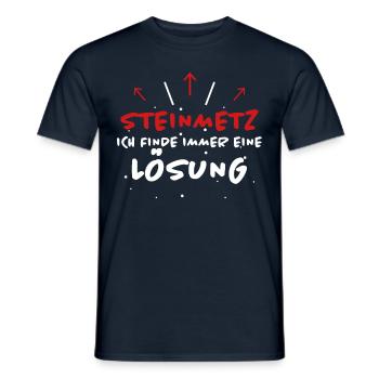 Steinmetz Spruch Beruf Lustiges Steinmetz Geschenk - Männer T-Shirt - Navy - Vorne - AI Model Male 178 light (178cm)