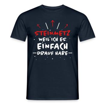 Steinmetz Spruch Beruf Lustiges Steinmetz Geschenk - Männer T-Shirt - Navy - Vorne - AI Model Male 178 light (178cm)
