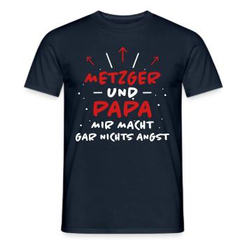Metzger Spruch Fleischer Lustiges Metzger Geschenk - Männer T-Shirt - Navy - Vorne - AI Model Male 178 light (178cm)