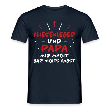 Fliesenleger Spruch Lustiges Fliesenleger Geschenk - Männer T-Shirt - Navy - Vorne - AI Model Male 178 light (178cm)