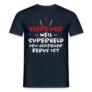 Schreiner Spruch Beruf Lustiges Schreiner Geschenk - Männer T-Shirt - Navy - Vorne - AI Model Male 178 light (178cm)