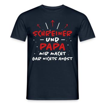 Schreiner Spruch Beruf Lustiges Schreiner Geschenk - Männer T-Shirt - Navy - Vorne - AI Model Male 178 light (178cm)